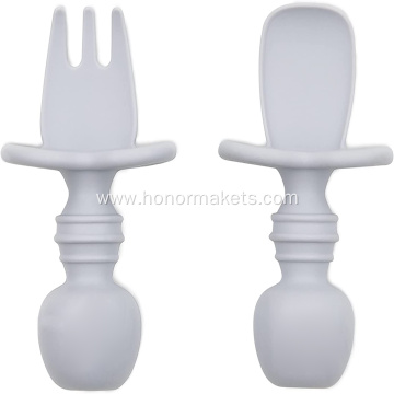 silicone Baby Mini Fork Spoon